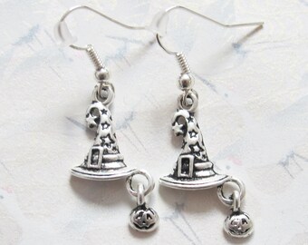 Boucles D'Oreilles Halloween En Acrylique Fantôme Citrouille Pierre