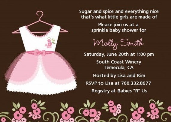 Baby Shower Invitations for Girls by Invitatio on Etsy