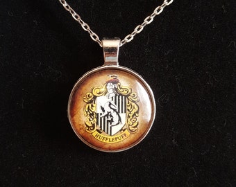 Items similar to Harry Potter Helga Hufflepuff necklace Hufflepuff ...