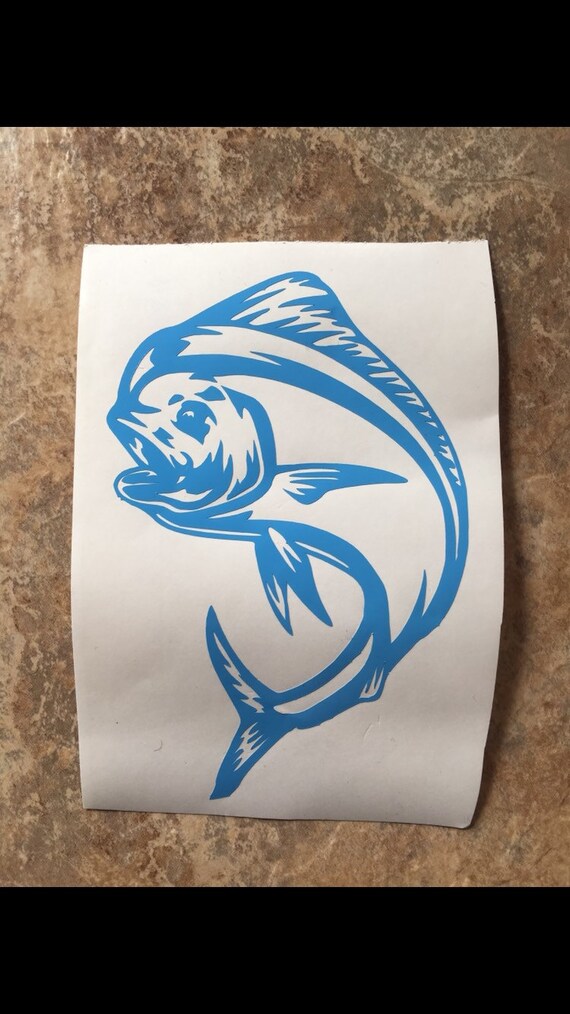 Fish decal fish yeti decal yeti decal decal for by JOandJdesigns