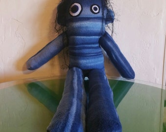 Stuffed animal, Monster doll in blue. 38 inches!!!