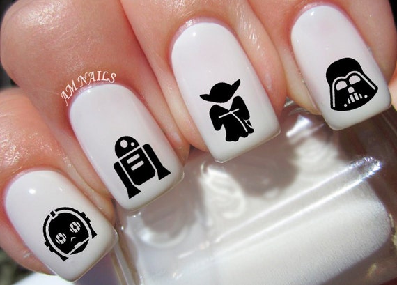 Star Wars nail wraps with character images