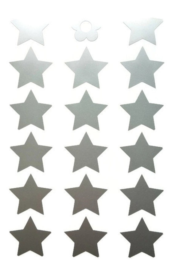 51 1 inch Removable Vinyl Star Stickers Vinyl Wall Decals
