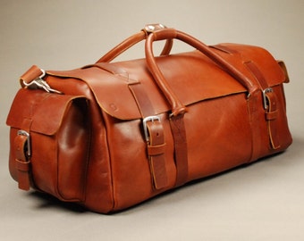 Redoker Rover Traveller - Genuine leather travel bag / Duffle bag / Duffel bag / Weekender bag