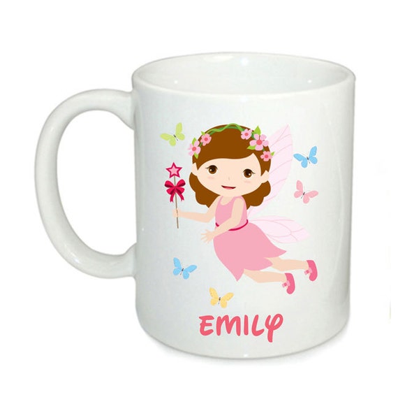 Personalised kids mugs fairy mug 6oz mugs kids cup 11oz