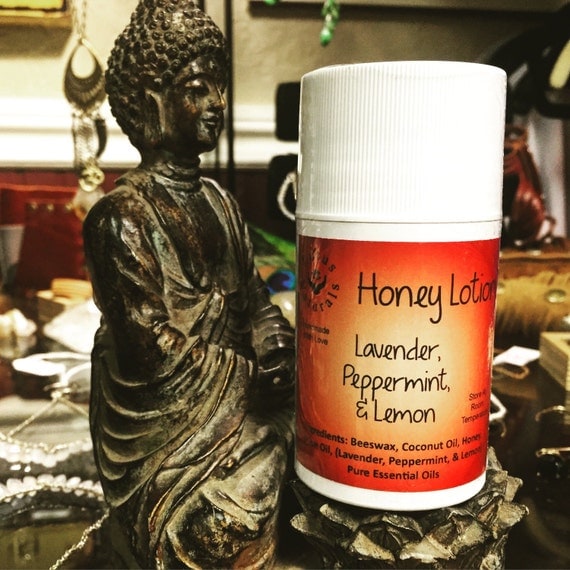 Essential Oil All Natural Lavender Peppermint & Lemon Honey