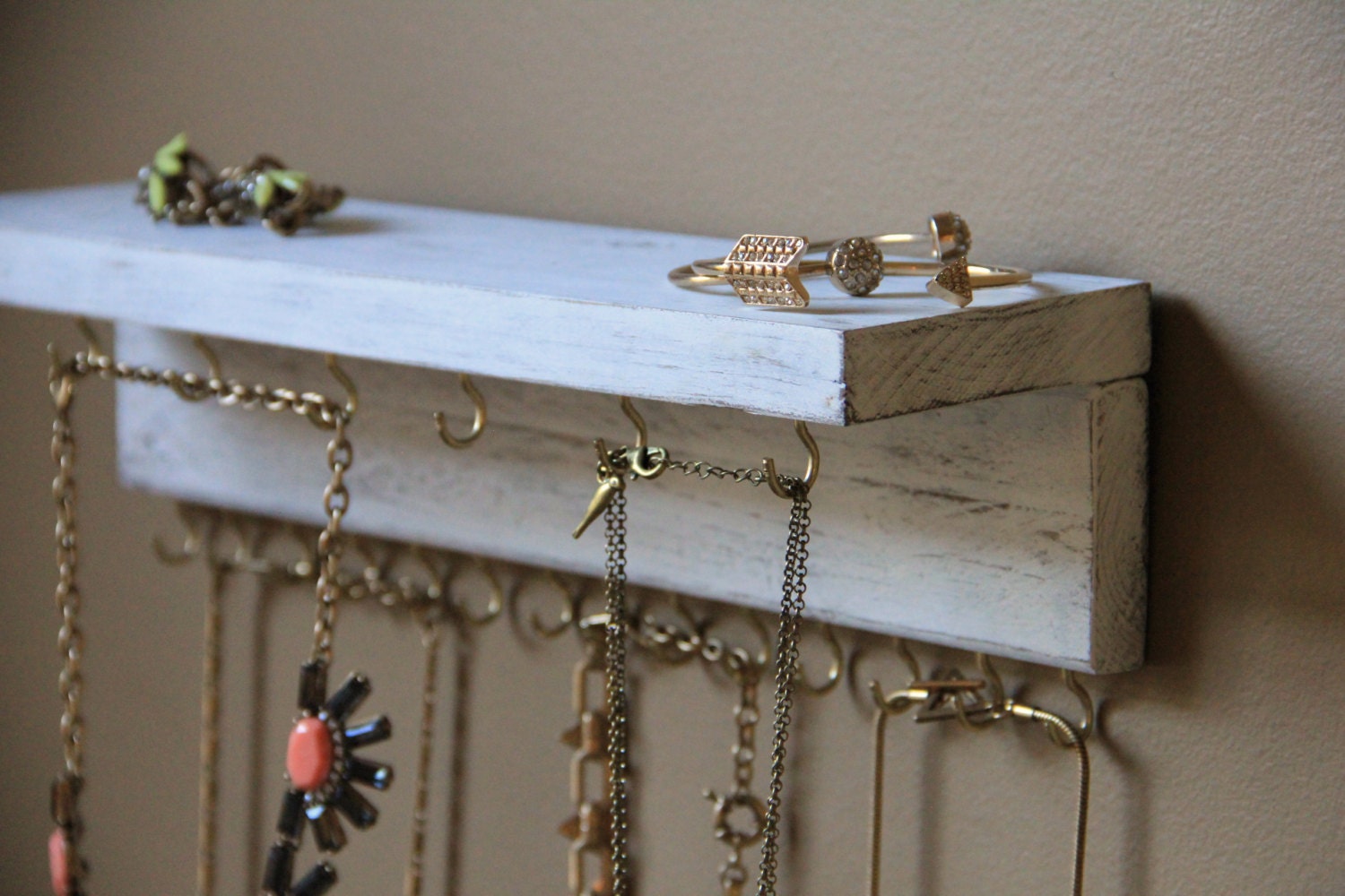 Jewelry Display Rustic Jewelry Storage Wood Jewelry