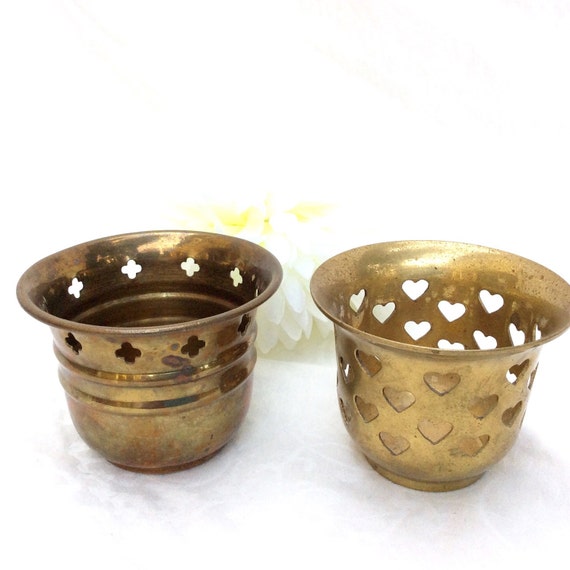Brass Votive Candle Holder 1950's