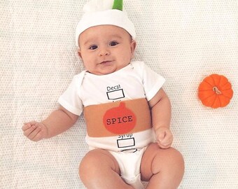 Pumpkin Spice Latte Baby Outfit - Coffee Baby Bodysuit - Baby Shower Gift for Fall Baby