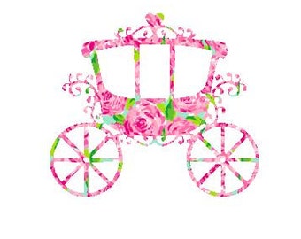 Princess Carriage SVG, Studio 3, DXF, ps, eps and pdf Cutting Files for Electronic Cutting Machines