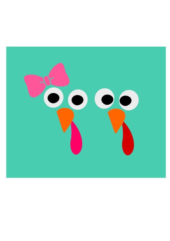 Download Cute Turkey Face SVG DXF PS Ai and Pdf Digital Files for