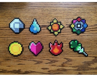 Pokemon Badges Perler Bead set