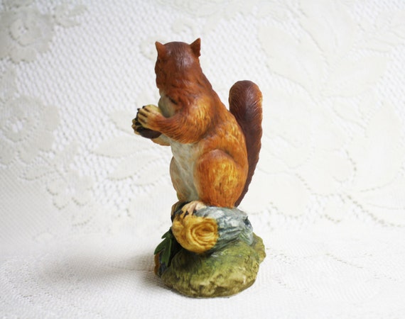 red squirrel figurine