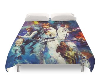 Star Wars Bedding Star Wars Duvet Cover Original Trilogy Geek Bedding Saga Print Teens Gift Decor Children Beds Kids Bedroom Twin Full Queen King