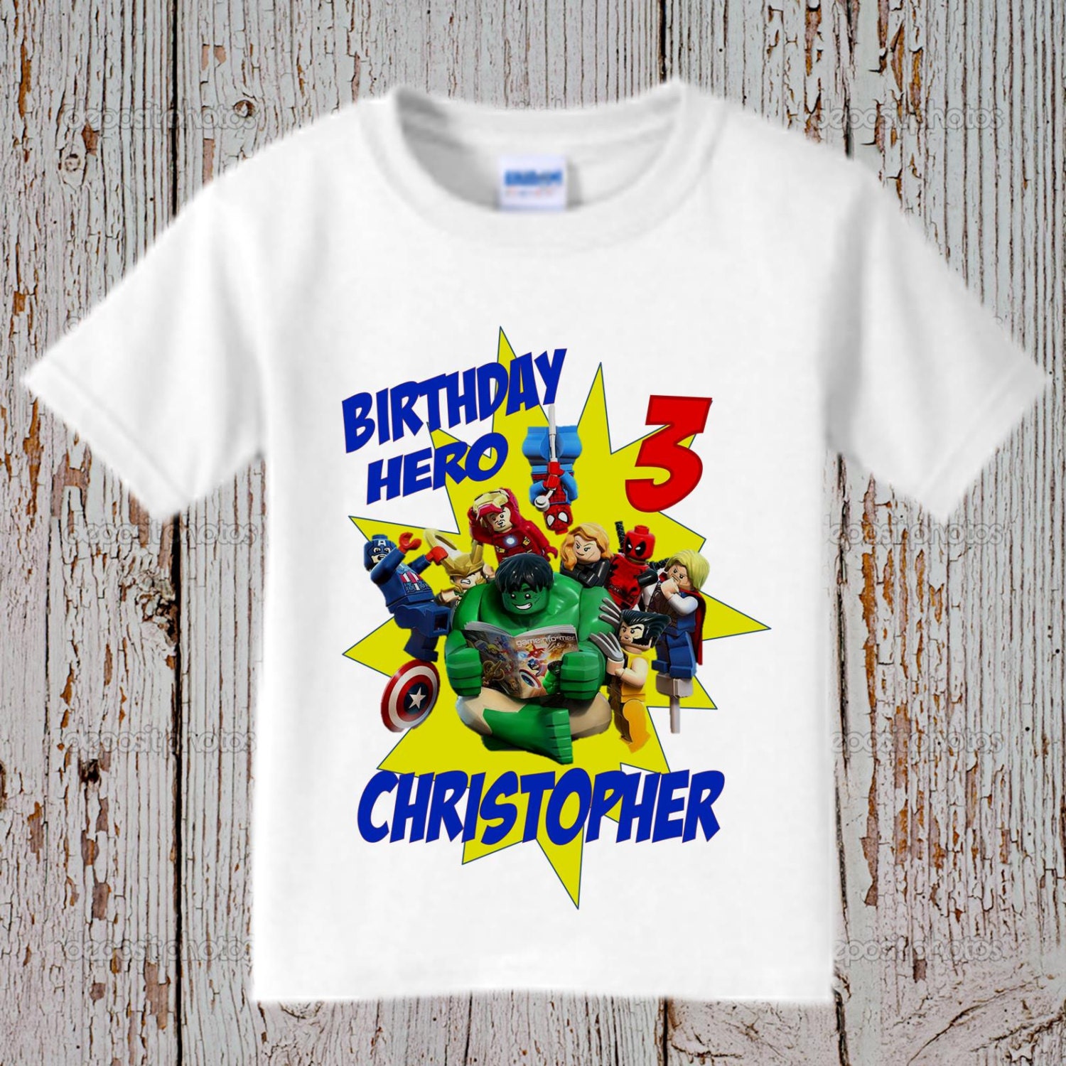 Avengers Birthday Shirt Long and Short Sleeve Available