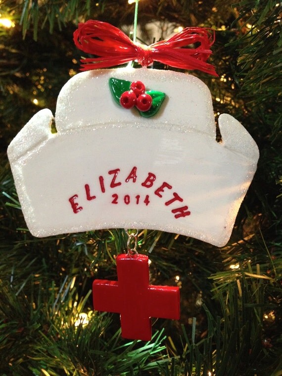 Personalized Nurse Cap Christmas Ornament by BlueLondonTrading