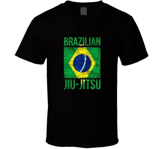 Brazilian Jiu Jitsu Flag T Shirt by Teelime on Etsy