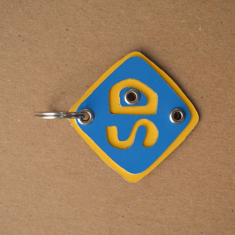 Scooby Doo Pet Tag Dog ID Metal Great Dane Name Initial