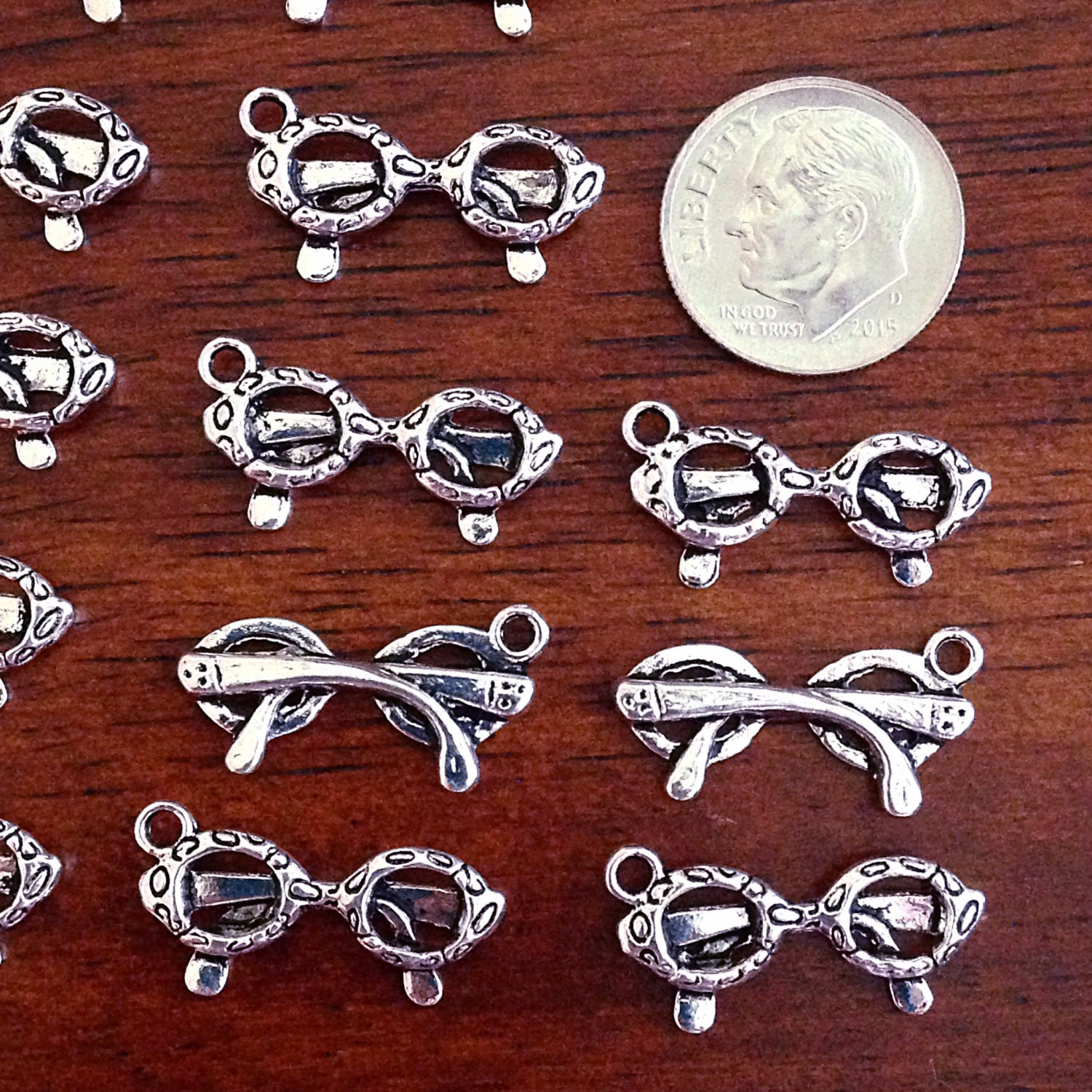 Bulk 20 Sunglasses Charms Silver Charms Eye Glasses Charms