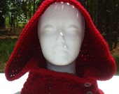 With Color options,Hooded Cowl ,Hooded Neckwarmer,Little Red Riding hood ,Adult,teen,kids,toddler,Handmade Crochet