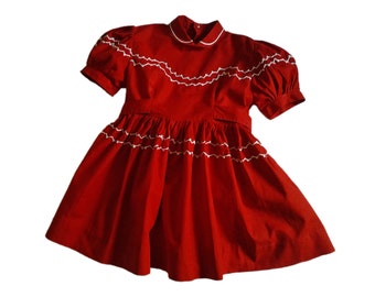 dress child vintage, 50s