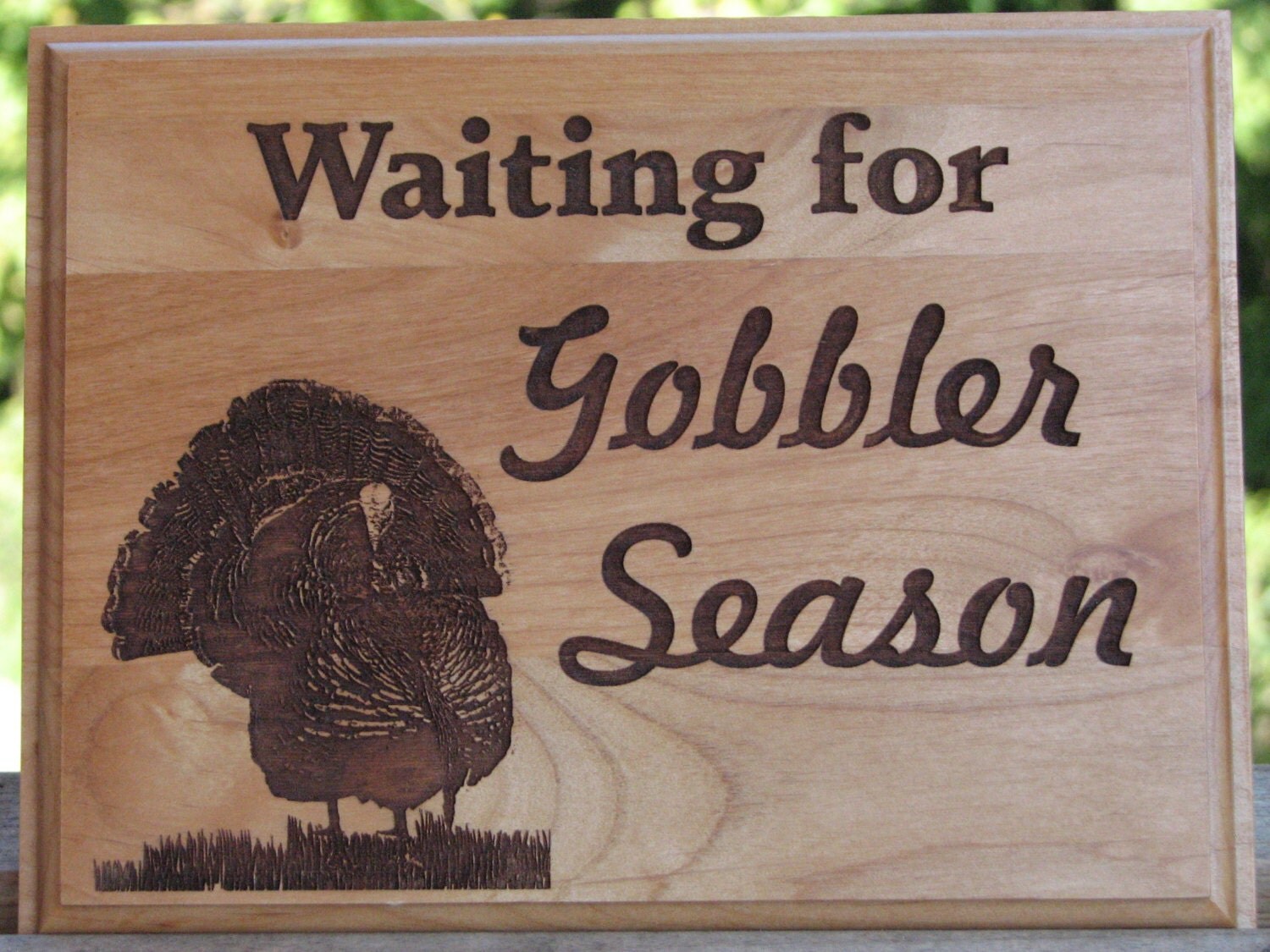 Laser Engraved Wood Plaque Outdoorsman Gift Turkey Hunters