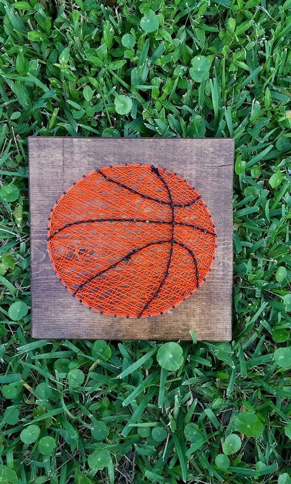 Basketball String Art / Made to Order Home by StressedOutStudios