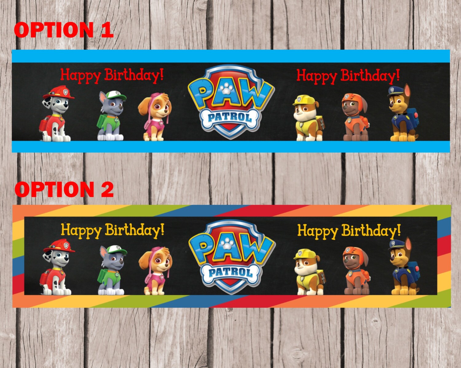 paw patrol water bottle labels paw patrol labels by partyoninvites