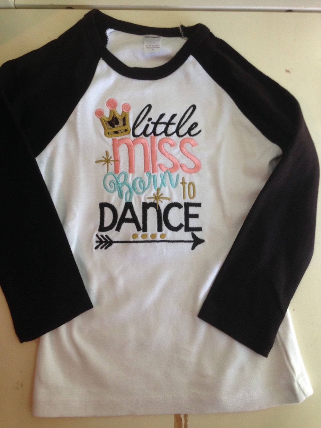 Girls Raglan Baby Raglan Girls Baseball Tee Dance Shirt