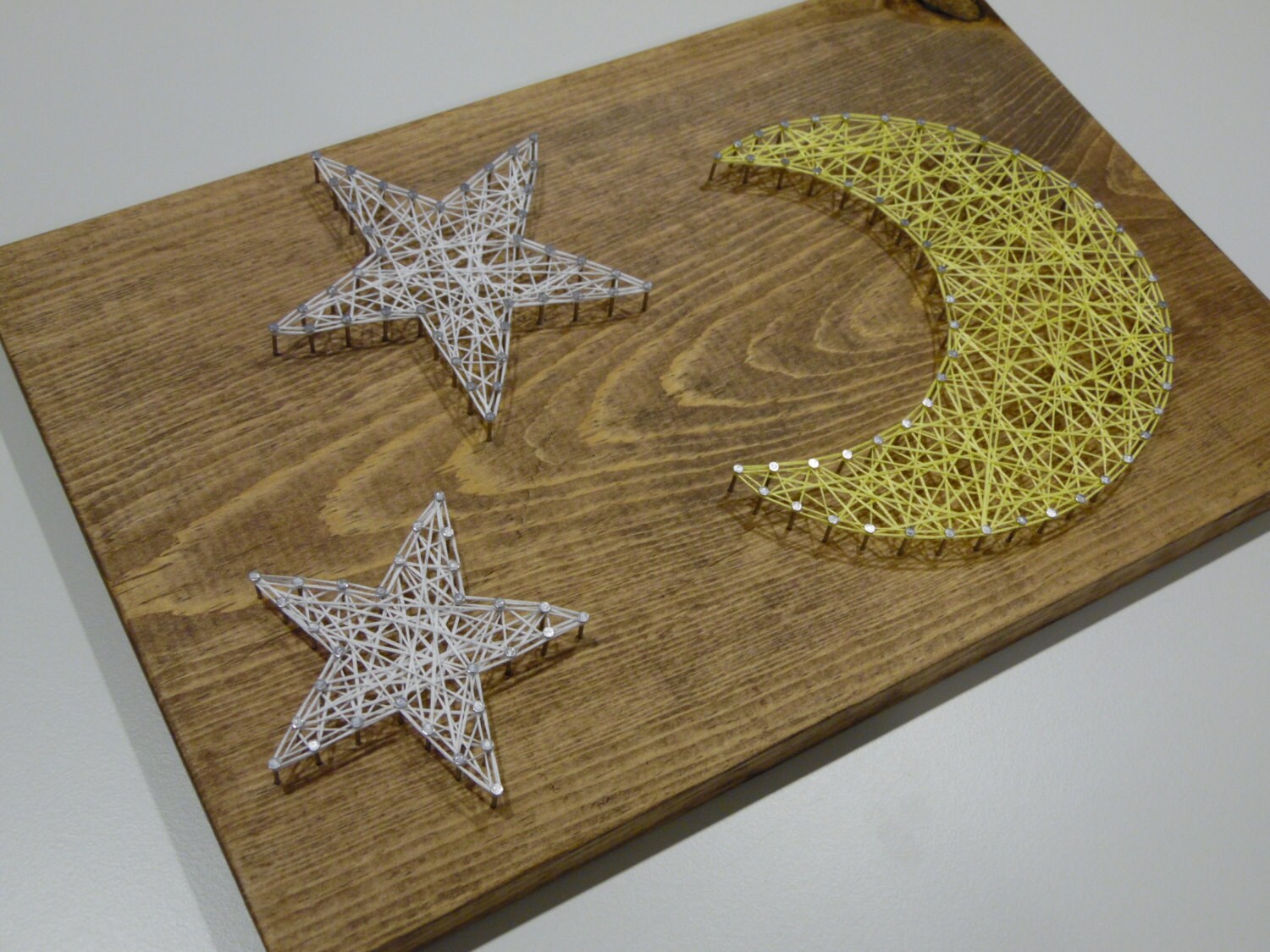 Moon String Art Star and Moon String Art Nursery by kreationsbykac