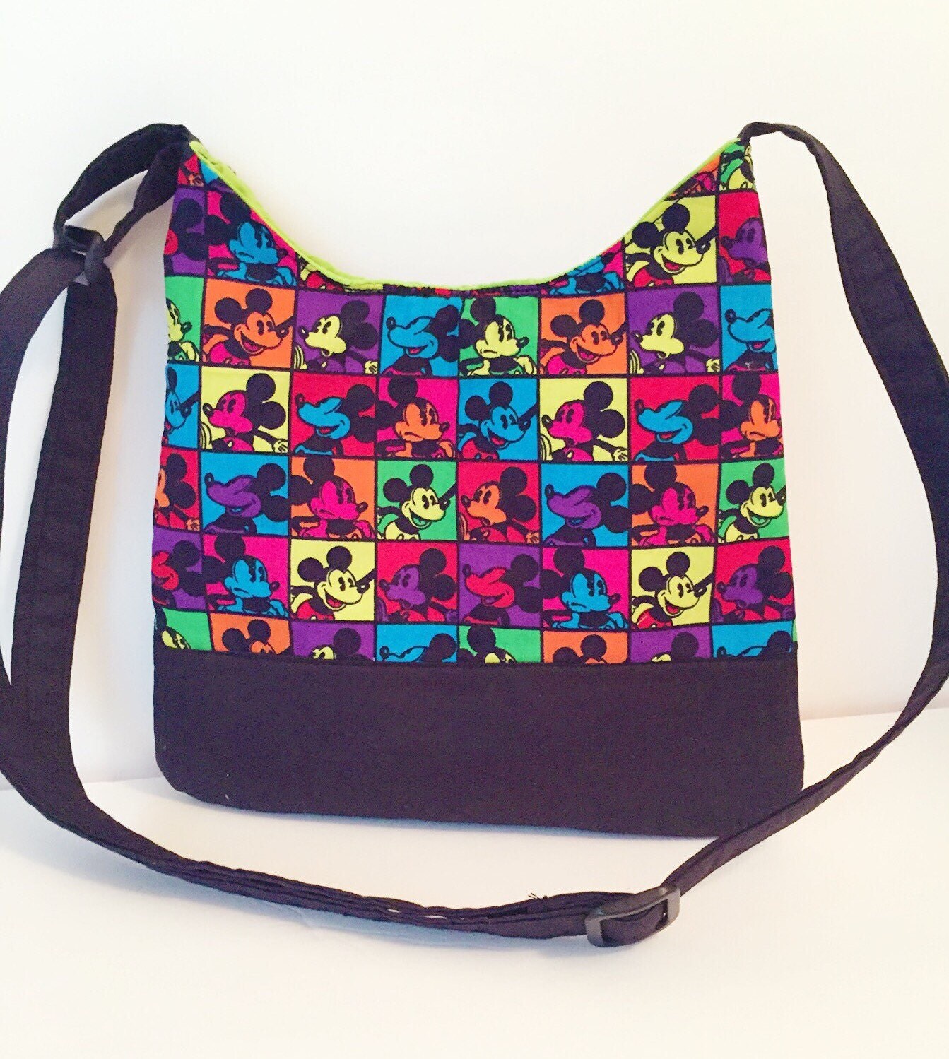 Disney Mickey Mouse crossbody hobo bag/ Disney purse/ bright