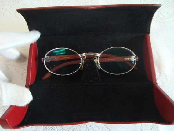 Cartier Giverny Palisander Rosewood Platinum Vintage Authentic