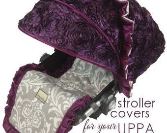 Uppa Baby Stroller Liners, Custom Stroller Liners, Designer Stroller Designs, Canopy and Liner Fully Customized for Uppa Baby Cruz