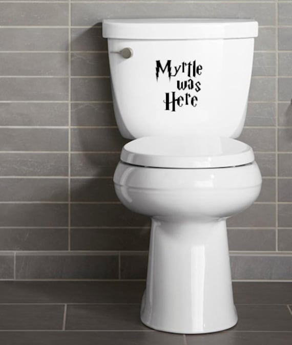 Harry Potter Myrtle toilet decal sticker vinyl moaning