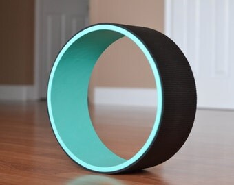12" Yoga Wheel- Teal&Black