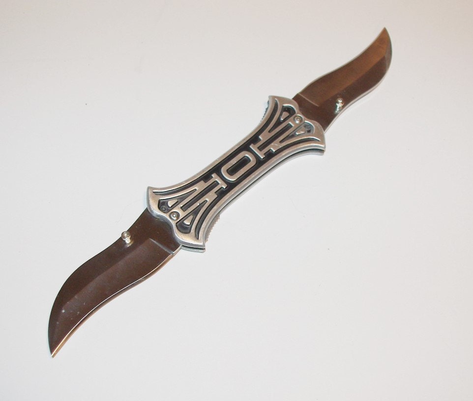 12 Double Bladed Fantasy Knife Stainless Steel by StetsonKnives