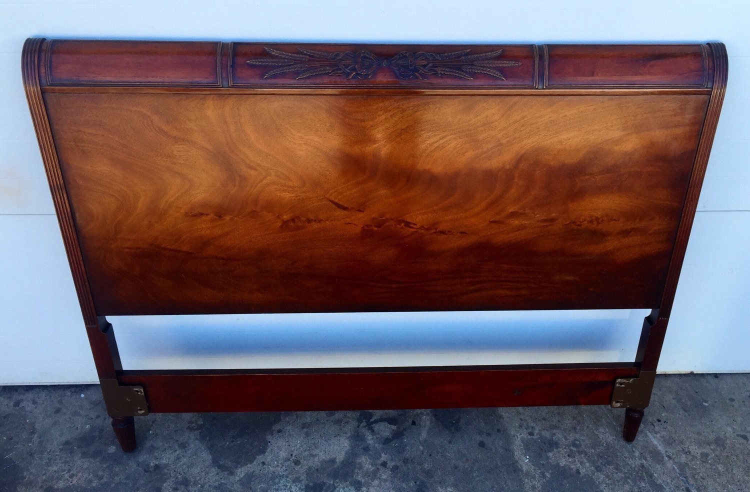 Carved Vintage Mahogany Headboard Haute Juice