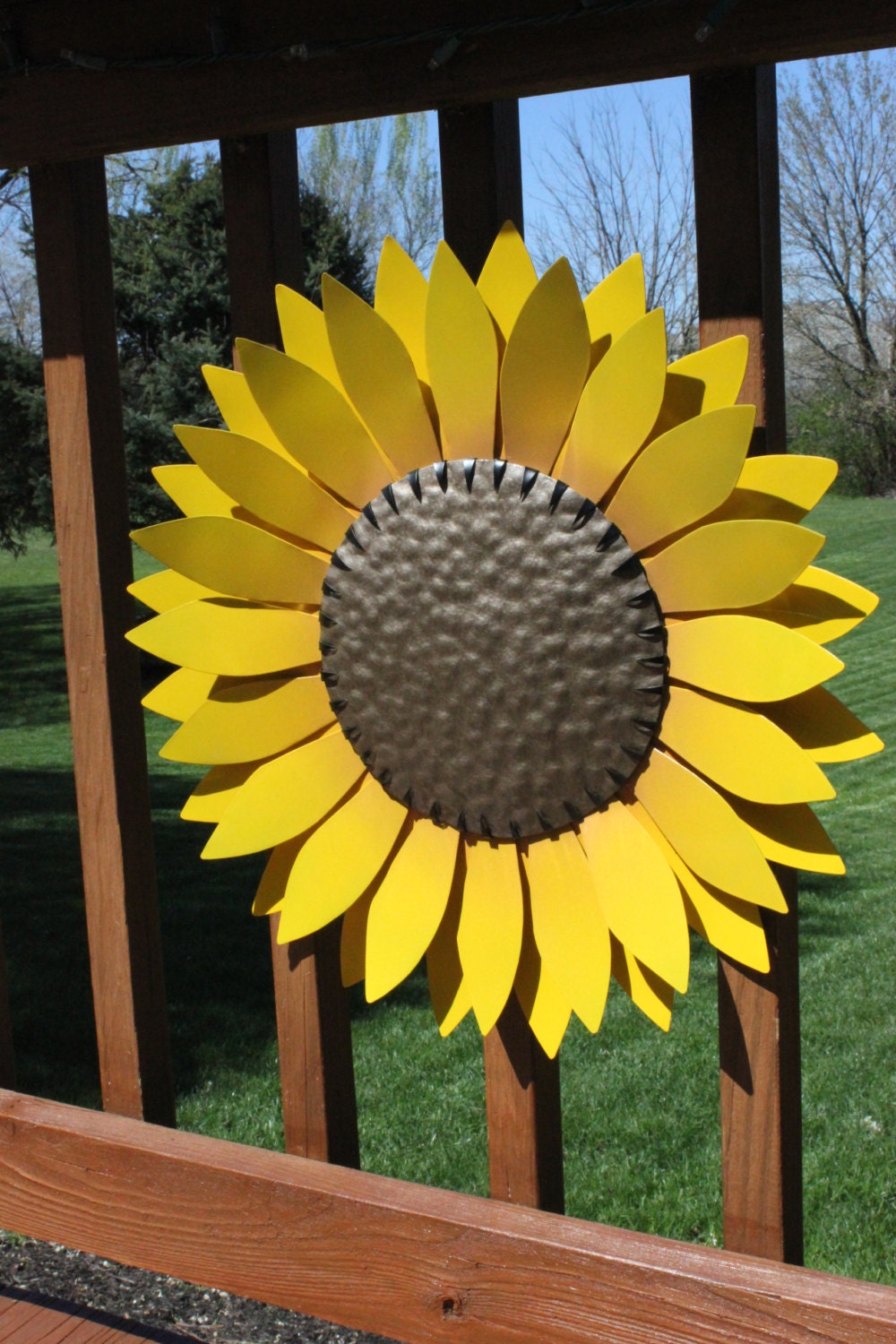 Metal Flower Garden Decor Hand Cut Metal Flower Metal Wall