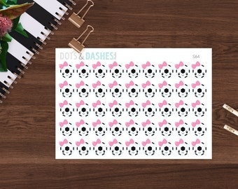 S64- Kawaii soccer balls, girl soccer balls, girl soccer practice, stickers, soccer stickers, soccer planner stickers, matte stickers