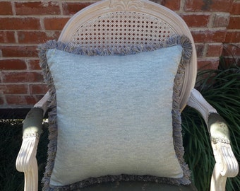 Blue Designer Pillow, Square Pillow, Accent Pillows, Decorative Pillows, Elegant Pillows - Size - 18 in x 18 in