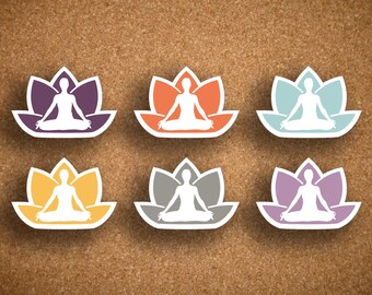 Inkwell Press Yoga, Health, Fitness Lotus Icon Planner Stickers IWP-DCYP1