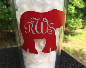 Alabama Crimson Tide Inspired Tumbler - Roll Tide Tumbler - Football Tumbler - Roll Tide Cup - Crimson Tide Cup - Alabama Football Tumbler