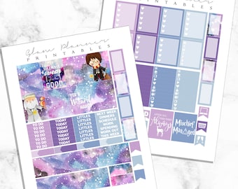 Yer a Wizard: Printable Planner Stickers for Erin Condren (2 Pack PDF)