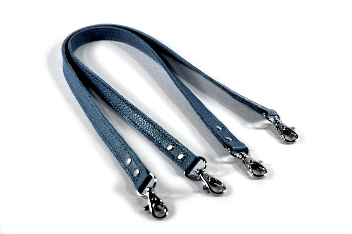 Navy blue leather handbag straps replacement handbag straps
