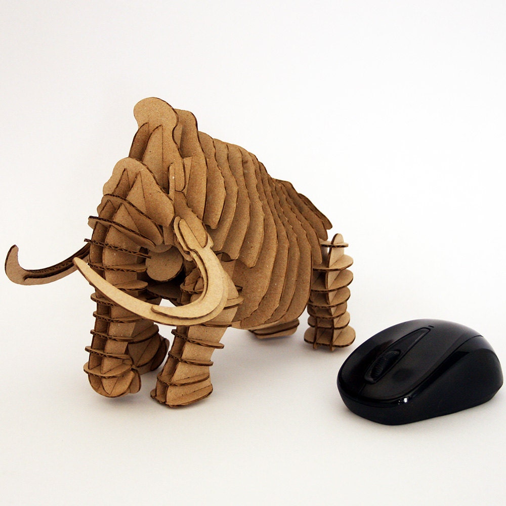 Mammoth 3D Cardboard Puzzle3D Puzzle GameCardboard