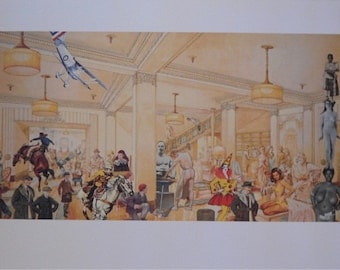 Sir Peter Blake Demonstrations in a Department Store screenprint signed numbered
