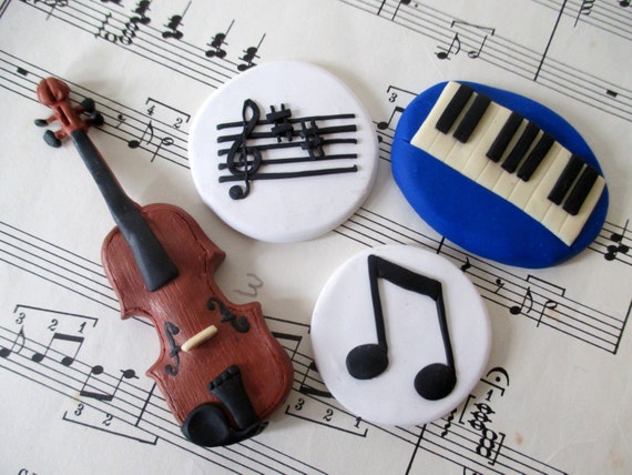 Items similar to Music Magnets on Etsy
