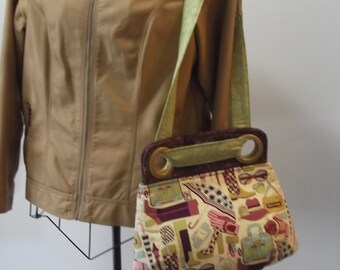 Yellow - Handcrafted Quilted Handbag 11