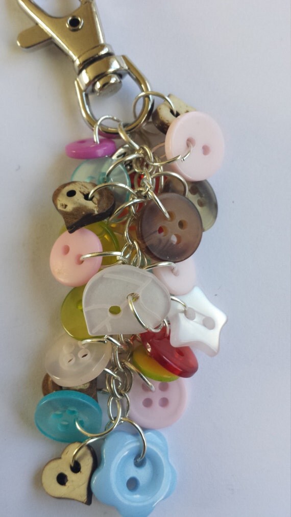 diy charm keychain items similar to buttons bag charm or keyring on etsy diy charm keychain items similar to buttons bag charm or keyring on etsy