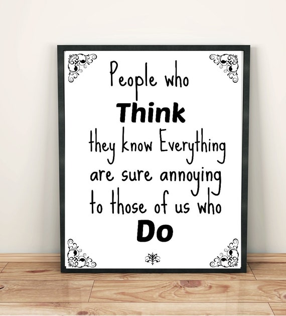 People Who Think They Know Everything by PapasPrintables on Etsy